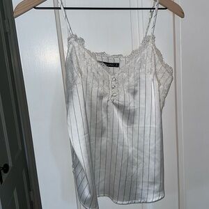 Abercrombie & fitch lace tank stripe